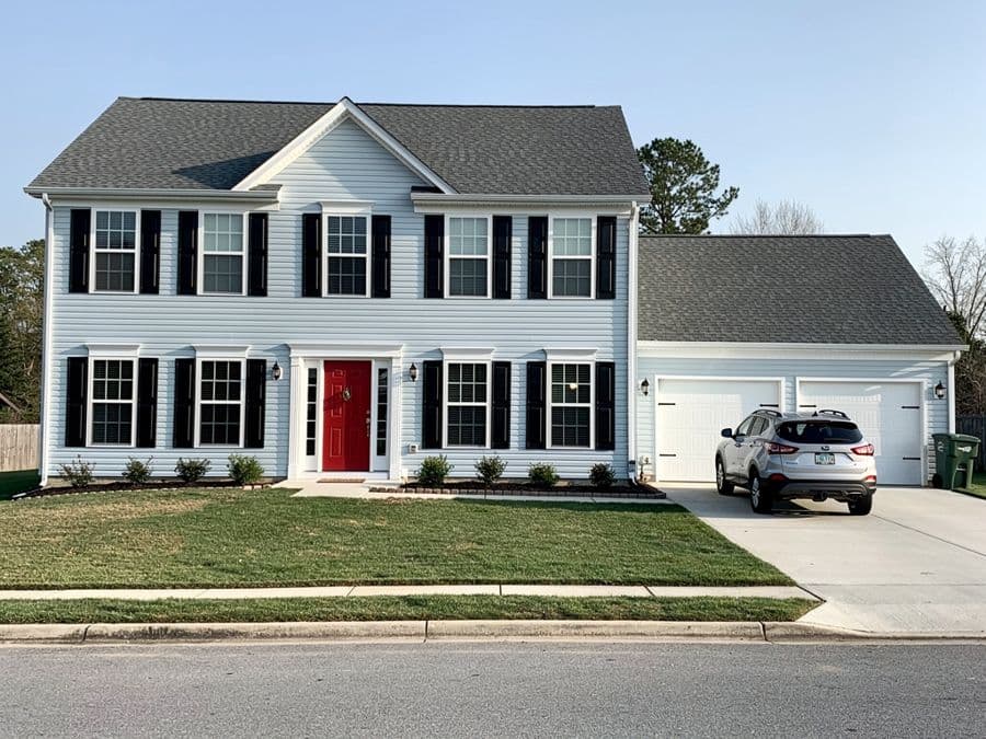 Original photo of a Two-story colonial
